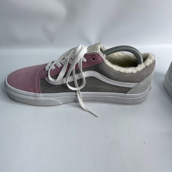 Vans Old Skool Pig‎ Suede Multicolor Sherpa Lined Skate Shoe Mens Size 8.5 / W10 - Picture 5 of 9